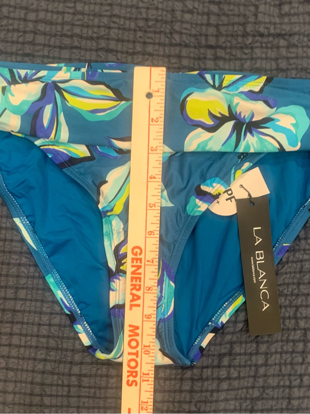La Blanca Women's Island Goddess Shirred Band Hipster Bikini Bottom Size 12 - Picture 4 of 10